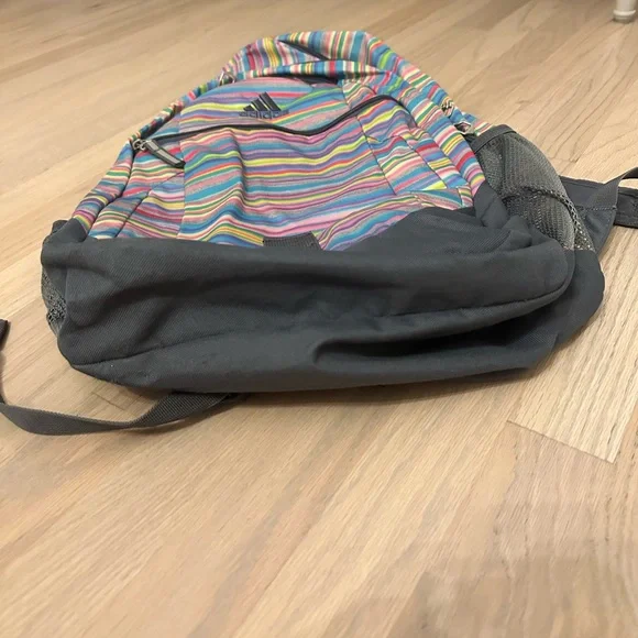Adidas Colorful Kids' Multicolor Striped Backpack - Picture 4 of 5
